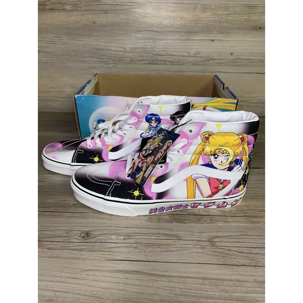 NWT VANS Sk8-Hi x Sailor Moon Pretty Guardian MENS 10.5  Glow In The Dark
